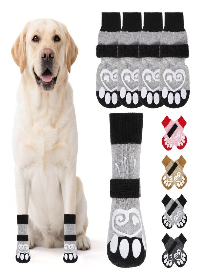 KOOLTAIL Dog Socks for Hot/Cold Pavement to Prevent Licking Paws,Dog Boots&Paw Protector for Hardwood Floors Anti Slip,Traction Control Booties for Small Medium Large Senior Dogs - Image 1